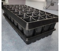 Plateau rectangulaire en plastique pour semis de serre, durable et de haute qualité, pot de pépinière, soucoupe de germination
