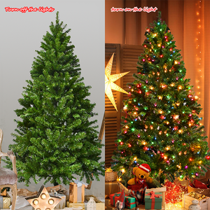 High Quality 180cm Artificial Christmas <b>Tree</b> with Standing Base and Warm <b>LED</b> <b>Lights</b> for Church Home Holiday Party Decoration - Product Image 3