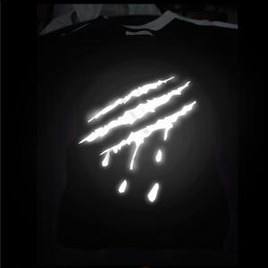 Vinilo Termotransferible Aurora Rainbow Pet PU HD Film Gris Claro Azul Marino Reflectante para Prendas de Alta Temperatura con Advertencia - Product Image 6