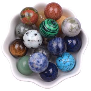 1Pc Boules de Sphère de Pierre Précieuse 16mm Sphère de Cristal Poli Bulk Multi Style Witch Ball Tones Gemstones - Product Image 4