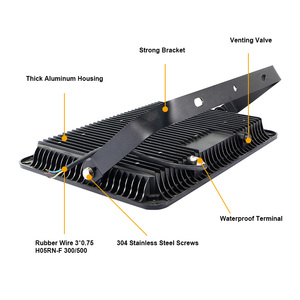 Kcd RGB đèn pha chiếu ngoài trời sân vận động 50W 100W 150W 200W <span class=keywords><strong>400W</strong></span> biển dẫn ánh sáng Lũ lụt với cảm biến chuyển động PIR - Product Image 4