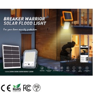 Nhôm CCTV An Ninh Không Thấm Nước IP67 32GB TF Thẻ 100W Giám Sát Máy Ảnh Năng Lượng Mặt Trời Dẫn Nhẹ Lũ Lụt Ánh Sáng - Product Image 4