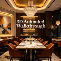UE5 : Conception de plans d'étages intérieurs de centres commerciaux en vidéo animée 3D en temps réel et service de visio-tour 3D complet des étages