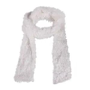 Multicolor Lights Light Up Scarf Boa LED Glow Fur Scarves White Faux Furs Dance Party Men Women LED Scarf