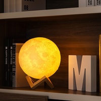Lámpara de Luna 3D, Luces Nocturnas, Lámpara de Mesa, Regalos de Cumpleaños para Niños 2026, Decoración para Dormitorio, Sala de Estar, Hogar, Luz de Luna LED