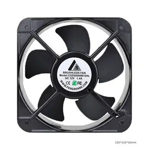 200mm High Speed Cooling Fan 8 Inches 20060 2-Pin Dc Cooling Fan 200x200x60mm 12v 24v 48v Square Frame Brushless Fan
