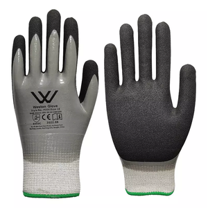 Gants de moto double trempés Nitrile Latex Coated Seamless Knitting waterproof work Gants de sécurité coupe niveau 5 - Product Image 2