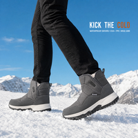 Bottes de neige unisexes OEM à enfiler, chaudes, doublées de fourrure, imperméables, antidérapantes, pour femme, à plateforme, pour l'extérieur