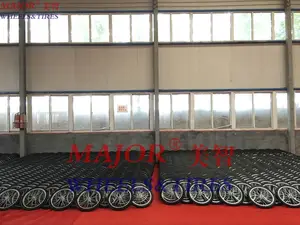 20 zoll pferd trolley warenkorb kunststoff felge pu solide reifen fahrrad rad - Product Image 3