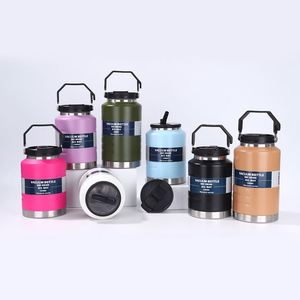 Hot Sale Custom 1.5L 1500Ml Outdoor Sports Stainless Steel Vacuum Insulated Water <b>Bottle</b> Flask Ice Bucket With Handle - Product Image 3