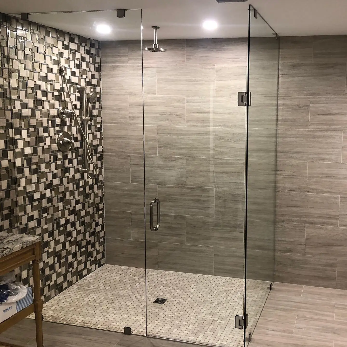 2022 New Model Aluminum Framed Corner Shower Enclosure at Bathroom with Easy Clean 8mm Glass