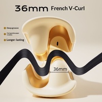 Fer à boucler en titane 36 mm pour ondulations aquatiques, avec affichage LCD de la température et coffret cadeau