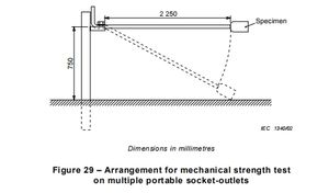 Couvertures de prises électroniques IEC60884 Fig22 Garantie 1 an Appareil de <span class=keywords><strong>test</strong></span> d'impact du pendule Machine de mesure de compression - Product Image 5