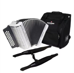 Vendeur Vérifié - Qualité Supérieure - NOUVEAU Accordéon Diatonique <span class=keywords><strong>Hohner</strong></span> 3500FB Corona II 31 Boutons FBbEB Blanc avec Sac et Sangles - Garantie <span class=keywords><strong>3</strong></span> Ans - Product Image 1