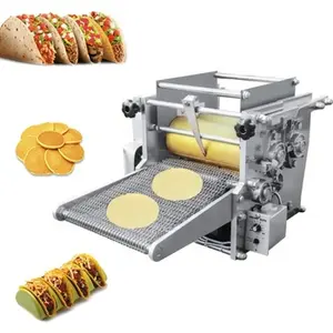 Máquina industrial automática de fazer pão, farinha e milho, tortilla mexicana, produto de grãos, prensa para fazer pão