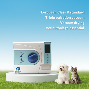 Sterilizzatore a Vapore Standard EUR VET <span class=keywords><strong>Prestige</strong></span> <span class=keywords><strong>B</strong></span> 18 L con Funzione di Asciugatura Sottovuoto, Display LED LCD, Attrezzatura per Ospedali Veterinari - Product Image 1