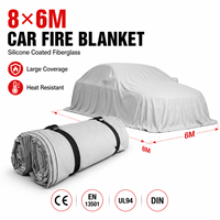 Grande couverture anti-feu pour voiture 550-1100 ° Housse de protection thermorésistante d'urgence pour véhicules électriques