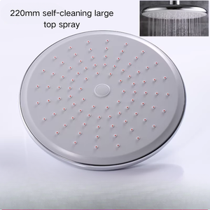 Self-cleaning Chrome Showerhead with Rain &amp; Massage <strong>Spray</strong> Patterns Wall <strong>Mount</strong> for Hotel and Apartment Use 1 Year Warranty - Product Image 1