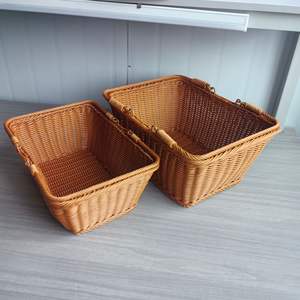 Cesta de Almacenamiento Redonda de Plástico Tejido Bobai, Contenedor de Alimentos Ecológico, Ovalado Grande, Ovalado Pequeño - Product Image 5