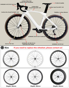 Vélo de Route BXT Entièrement en Fibre de Carbone pour une Conduite Rapide et Efficace Di2 2*12 Vitesses Léger T47 T800 Vélo de Route à Disque en Fibre de Carbone - Product Image 3