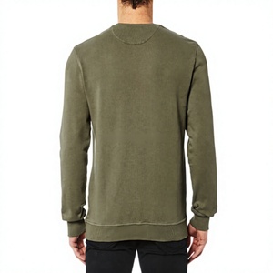 Sudaderas de Hombre Color Caqui Sólido 100% Algodón, Personalizadas, Tallas Grandes, Tejidas para Invierno, con Bolsillo Pequeño, Cómodas - Product Image 2