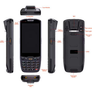 4 इंच मोबाइल pda 1d 2 डी बारकोड स्कैनर टैबलेट पीसी इन्वेंट्री प्रबंधन प्रणाली 4 जीबी + 64 जीबी क्रंच रीडर के साथ - Product Image 4