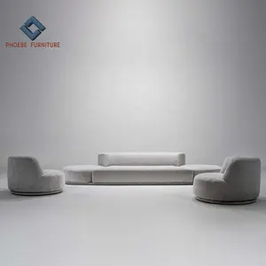 Foshan-sofá Seccional de tela moderna, sillón giratorio de alta gama, fabricante de muebles - Product Image 4