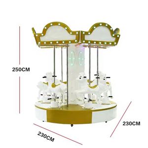Best-Selling Carousel Coin-Operated <b>Arcade</b> Game Console Luxury Turnhorse Playground for 6 Children Mall Sale - Product Image 3