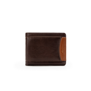 Brown RFID Leather <b>Card</b> <b>Holder</b> <b>Wallet</b> 8 Slot <b>Card</b> Organizer Slim ID Case <b>for</b> Promotional Gift - Product Image 5