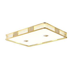 Chinese Style Led <b>Ceiling</b> <b>Light</b> Rectangle Gold Frame For Living Room Bedroom - Product Image 1