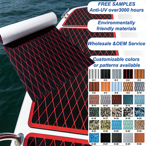 Tapis de sol pour bateau personnalisé, imperméable, en EVA, antidérapant, auto-adhésif, avec bord rainuré, pour bateau à moteur, <span class=keywords><strong>kayak</strong></span>, motif diamant personnalisé - Product Image 2