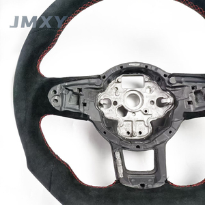 Volant <span class=keywords><strong>sport</strong></span> en Alcantara en forme de D pour GTI avec surpiqûres rouges, compatible avec la série Volkswagen <span class=keywords><strong>Golf</strong></span>, amélioration de l'intérieur de la voiture, vente en gros d'usine - Product Image 5