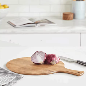 <span class=keywords><strong>Planche</strong></span> de service ronde en <span class=keywords><strong>bois</strong></span> écologique, <span class=keywords><strong>planche</strong></span> à <span class=keywords><strong>pizza</strong></span> durable en <span class=keywords><strong>bois</strong></span> d'acacia avec poignée pour la cuisson et la présentation des aliments - Product Image 1