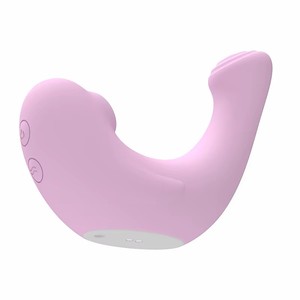 Vertrauenswürdige Marke Geräuschloser Doppelkopf-Vibrator mit Mehrfachgeschwindigkeit Klitoris-Stimulation Wasserdichter Massagestab Kleiner Delfin - Product Image 2