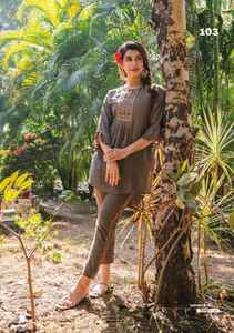 Bordado de Seda de China Naira, el mejor y más fino, con pantalón, fabricación de la India - Product Image 5