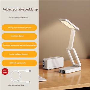 Phổ biến trong nhà chiếu sáng đọc pin gấp đèn đồng hồ hai đầu ánh sáng hiện đại vỗ tay bàn đèn bảo vệ mắt bên cạnh ánh sáng - Product Image 6