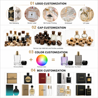 Ensemble d'emballages de luxe personnalisés en verre doré pour soins de la peau avec flacons pompe pour lotion et pots pour crème visage