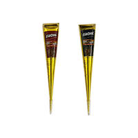 Kit de tatouage temporaire au henné personnalisable, peint à la main, avec pochoir en papier Xuan noir et pigments colorés vibrants pour adultes