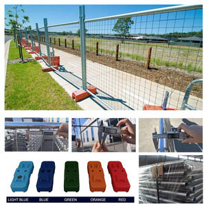 Clôture temporaire de panneaux de grillage sertie de trou carré de construction mobile à vendre - Product Image 5