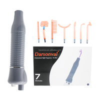 Darsonval portable à 7 tuyaux, rajeunisseur de peau à haute fréquence, dispositif galvanique portable d'élimination de l'acné à haute fréquence, 2022