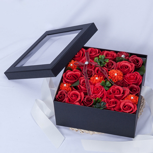 Regalo del Día de San Valentín Jabón <span class=keywords><strong>Flor</strong></span> Rosa Regalo de cumpleaños para Amiga <span class=keywords><strong>Flor</strong></span> artificial Jabón Rosa Regalo - Product Image 2
