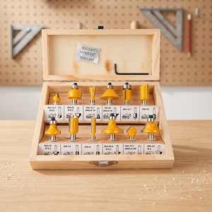 12Pcs <b>Router</b> Bits Set CNC Milling Cutter Tools with Carrying for Wood <b>Router</b> Bits OEM - Product Image 3
