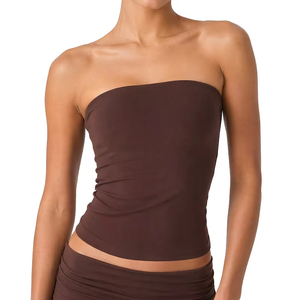 Camisetas sin mangas holgadas para <span class=keywords><strong>mujer</strong></span>, top deportivo de tubo para gimnasio y running, <span class=keywords><strong>chaleco</strong></span> ajustado sin mangas para entrenamiento - Product Image 5