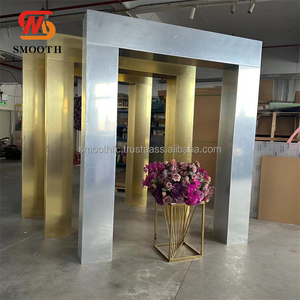 Arche d'entrée 3D en PVC blanc pour décoration de mariage en extérieur et en intérieur, événements, allée - Product Image 5