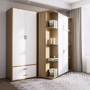 Rotating Multifunctional <strong>Wall</strong> Bed Invisible Flip <strong>Folding</strong> <strong>Desk</strong> &amp; Bookcase for Living Room Hidden Revolving Murphy Bed - Product Image 6