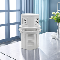 Toma de corriente eléctrica universal oculta con ojal de escritorio con Usb para muebles, fábrica al por mayor