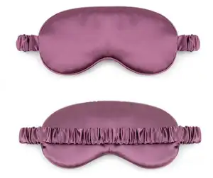 Masque de sommeil avec occultant, 1 pièce, en soie mûre, accessoire de luxe, 100% en satin rose, vente en gros