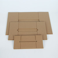 Boîte cadeau en papier kraft auto-élevable multi-tailles, écologique, réutilisable, recyclable, pliable, pour thé, avec logo personnalisé pour petits articles