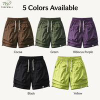 Shorts de travail d'extérieur pour hommes, séchage rapide, en nylon, hydrofuges, longueur genou, poches cargo, toucher frais, décontractés, vente en gros