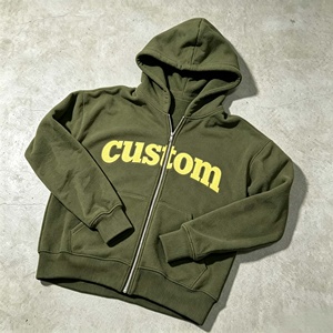 Sweat-shirt à capuche zippé personnalisé avec impression de lettres, sweat-shirt en coton décontracté surdimensionné pour homme pour l'automne - Product Image 4